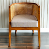 Teak Wood Velvet base finish Dining Chair