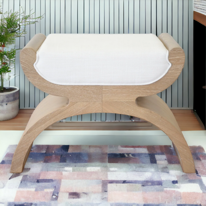 Unique Ivana Oak Stool with soft base for the best comfort