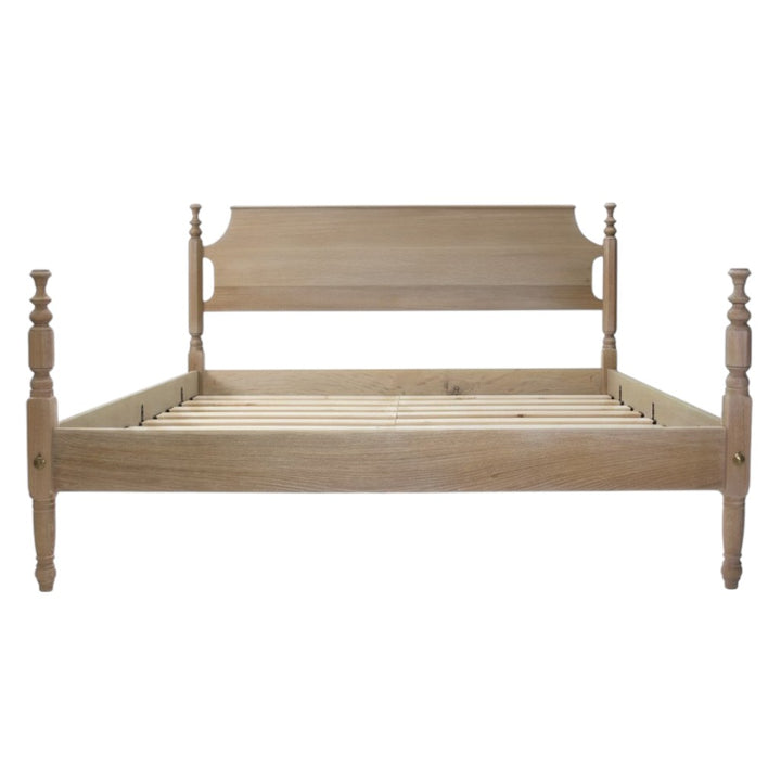 Nismaaya Jace White Oak Bed