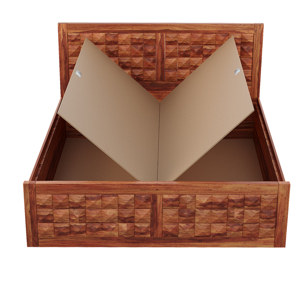 Nismaaya Jevin King Size Bed Honey Box Storage 5
