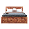 Jevin Sheesham Wood Bed With Box Storage