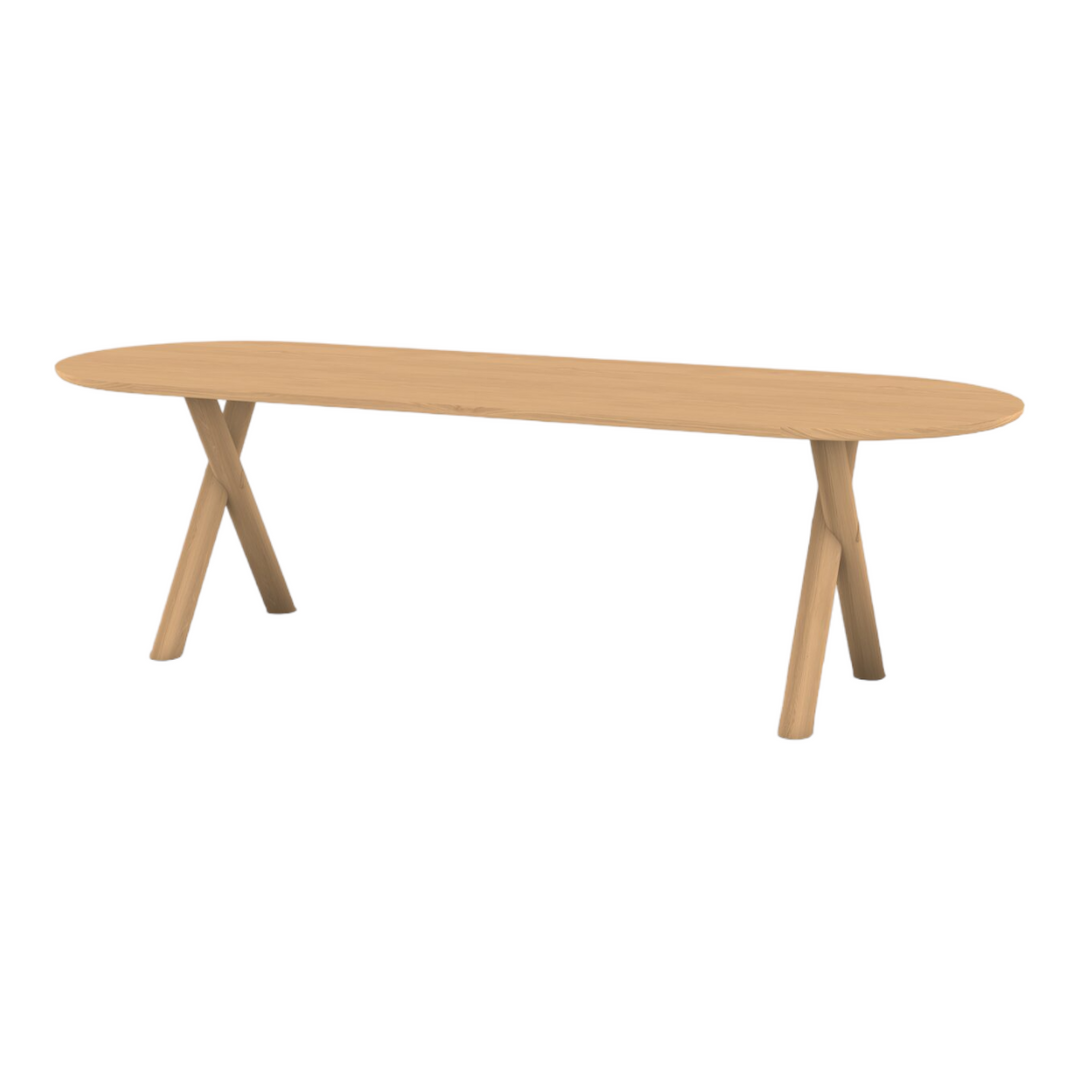 Mabel 6 Seater Oak Dining Table Set With Chairs nismaayadecor