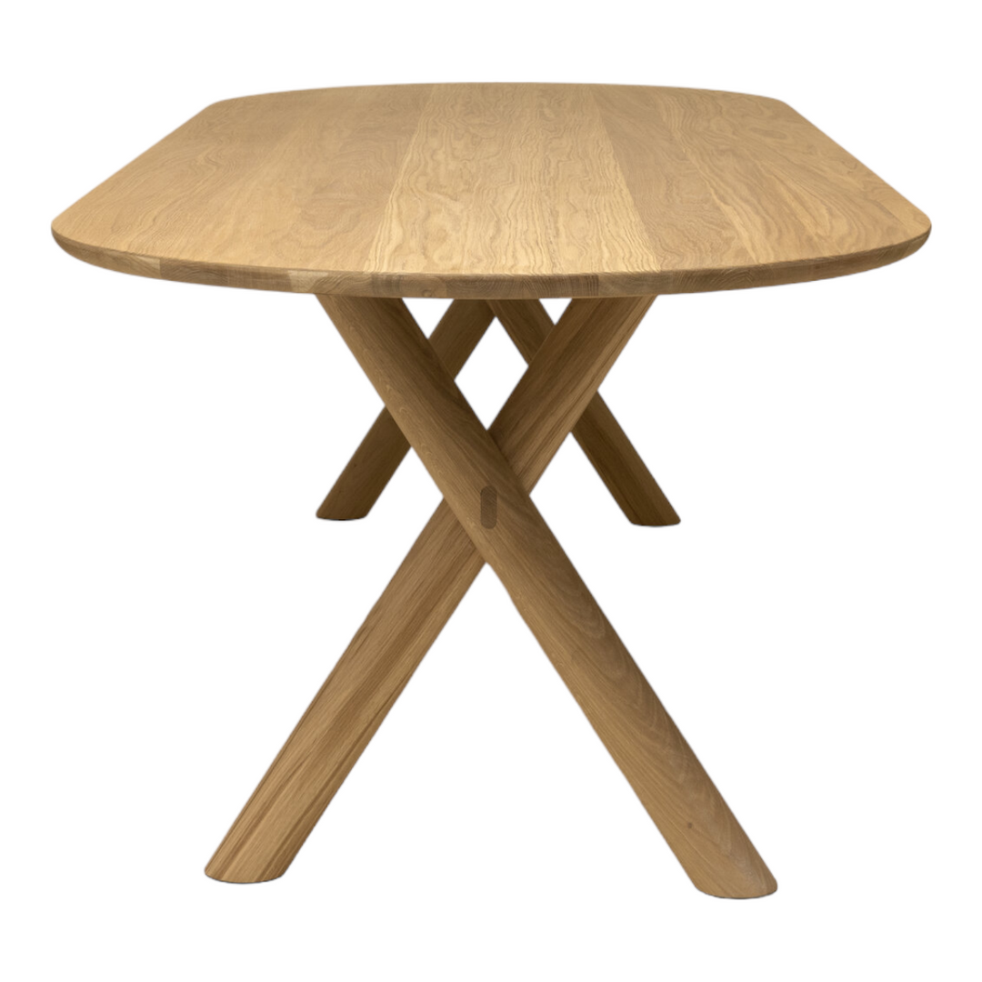 Mabel Seater Oak Dining Table Set With Chairs - Main Image