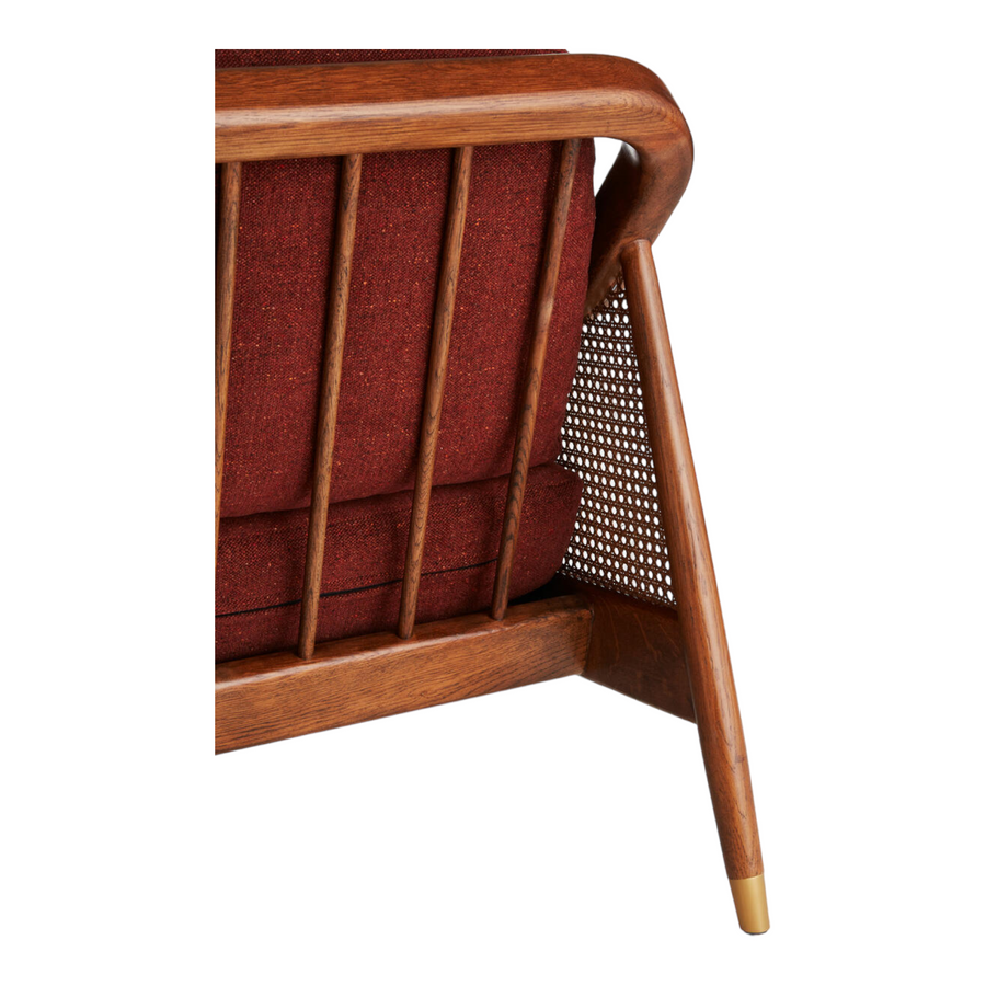 Marika 3 Seater Teak Wood & Rattan, Antique Brass Sofa – Nismaaya Decor