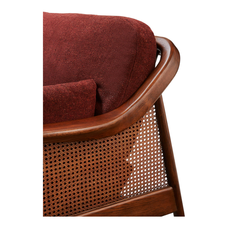 Marika 3 Seater Teak Wood & Rattan, Antique Brass Sofa – Nismaaya Decor