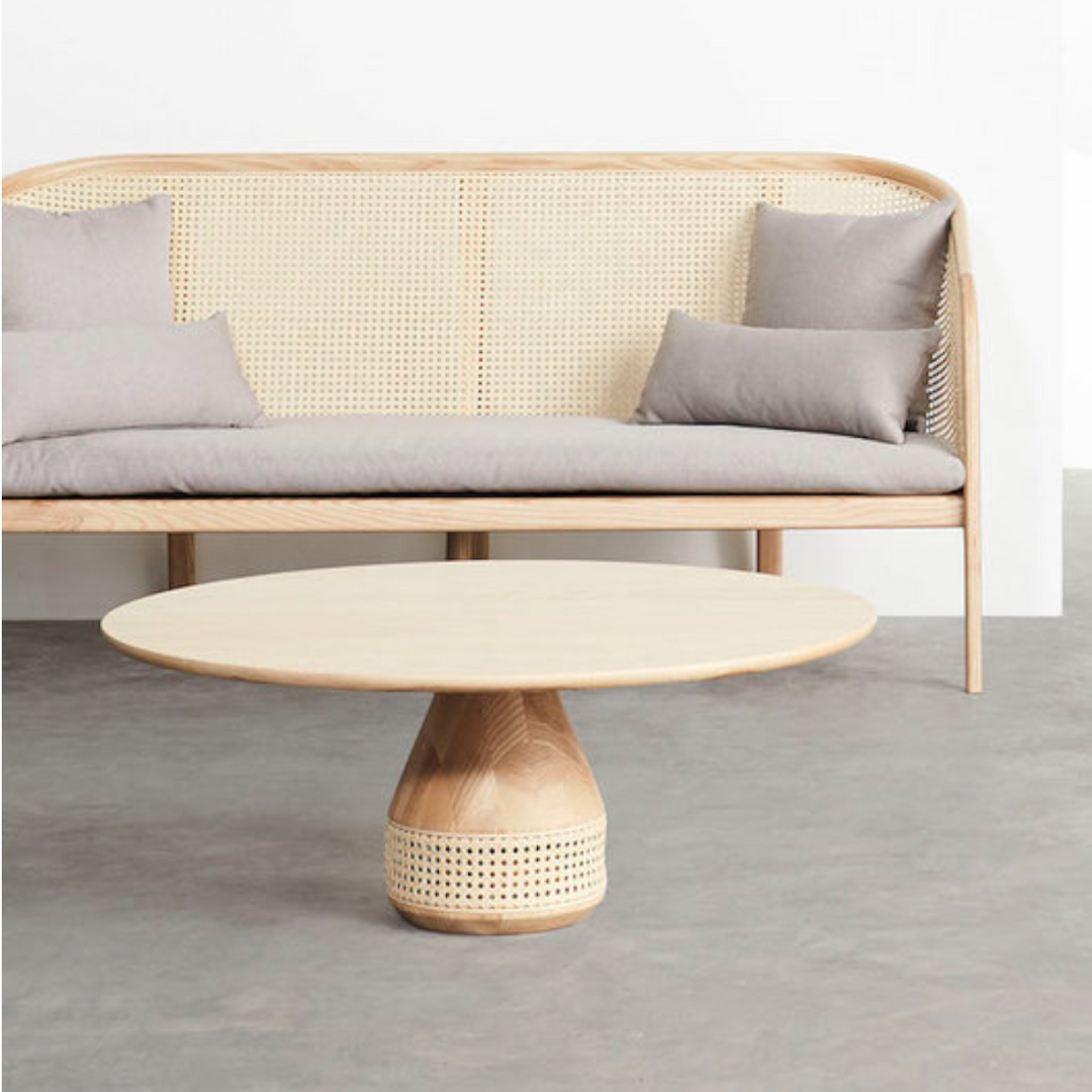 Marv Rattan Coffee Center Table nismaayadecor