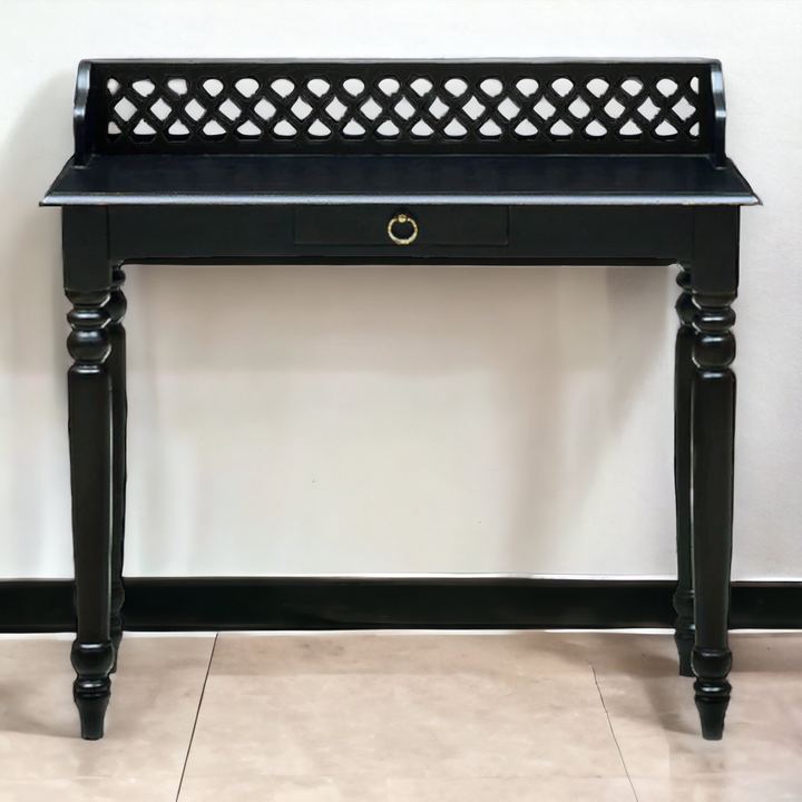 Acacia Royal Wood Study Table Black Finish at best price shop now