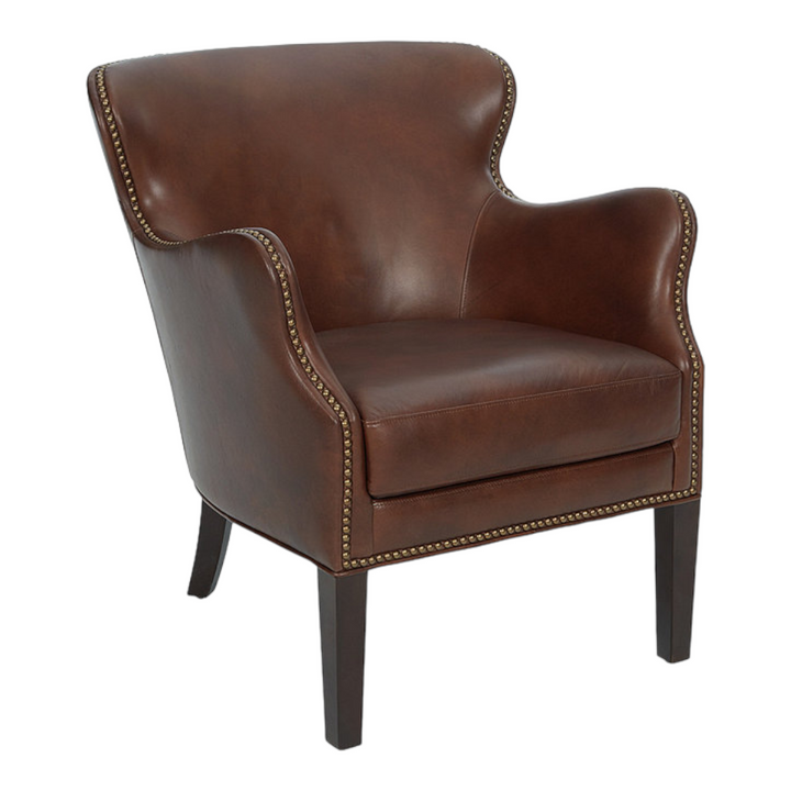 Nismaaya Pacari Leather Arm Chair Dark Brown