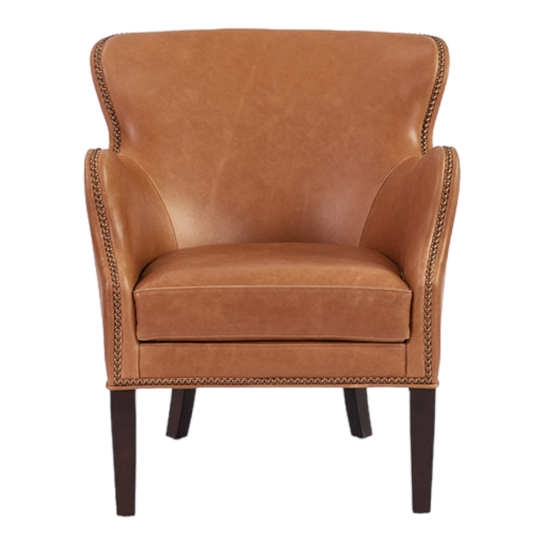 Pacari Leather Arm Chair Light Brown