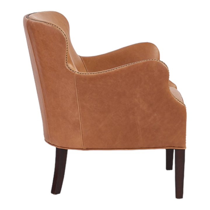 Pacari Leather Arm Chair Light Brown