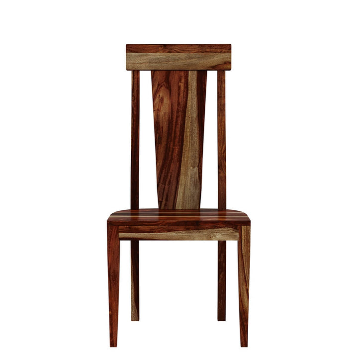 Nismaaya Single Slat Back Solid Wood Dining Chair 3