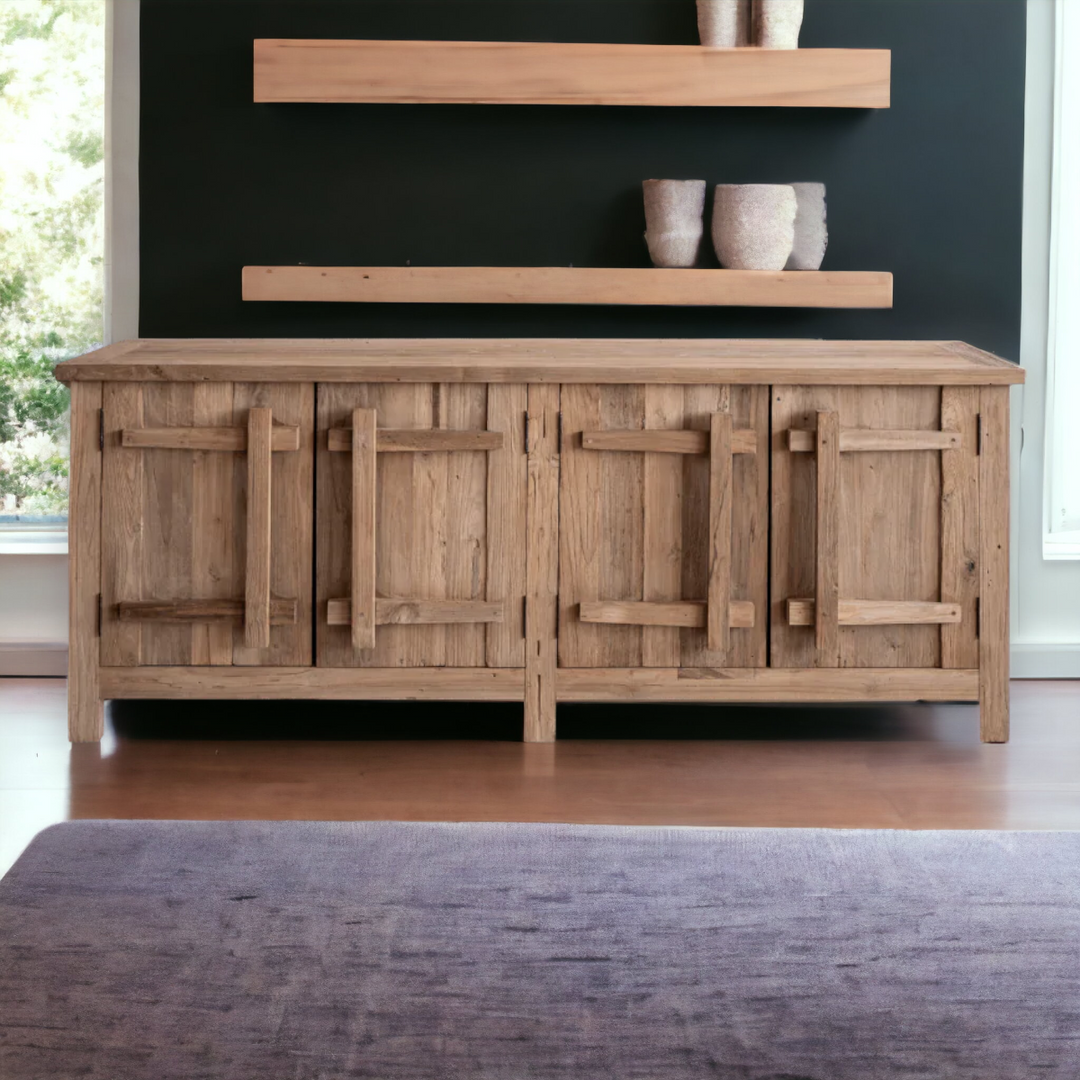 Noam Solid Teak Wood Cabinet & Sideboard 1
