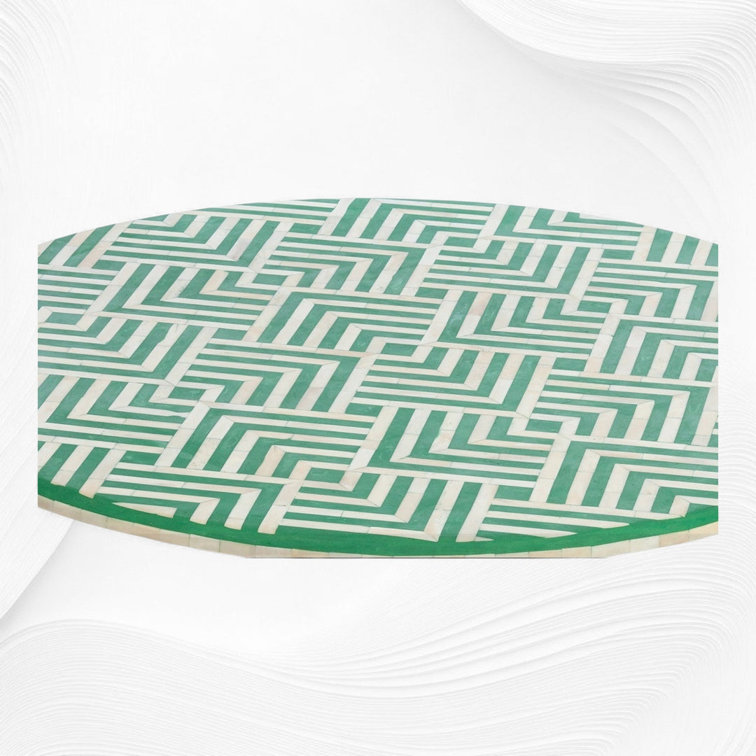 Vik Bone Inlay Coffee Table Green