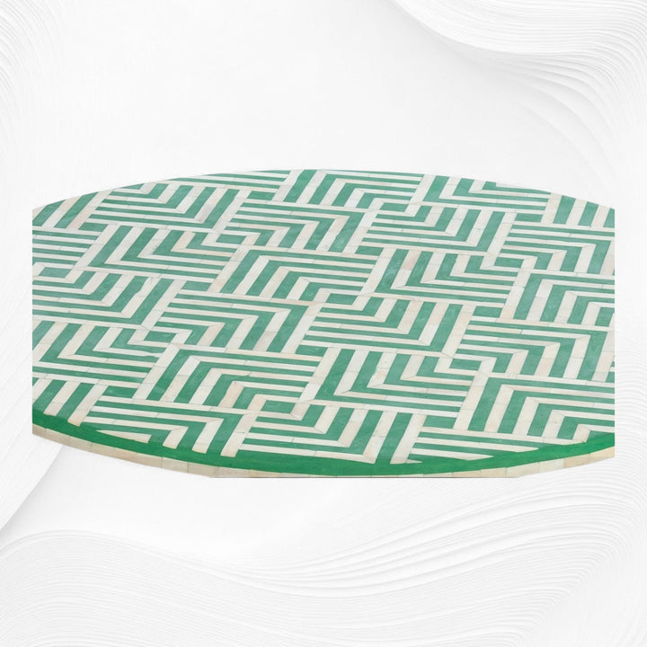 Vik Bone Inlay Coffee Table Green