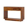 Nismaaya Adnan Solid Wood 2 Tier Entryway Console Table With Drawers