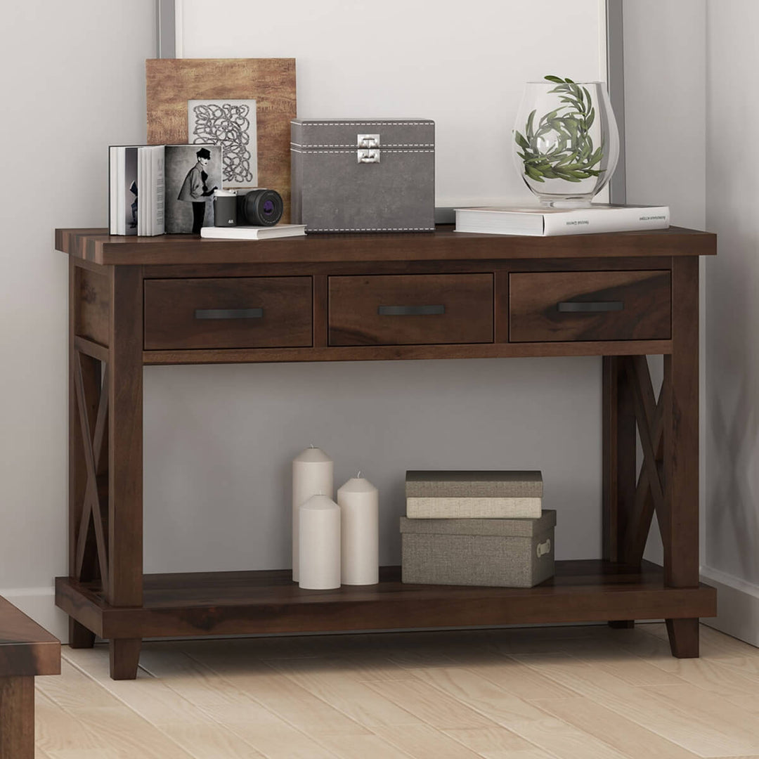 Best solid wood console table with storage in India