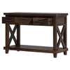 Nismaaya Admir 2 Tier Solid Wood Console Hall Table with 3 Drawers