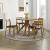 Round Dining Table with four seater chair with cushion for bum support buy online at best price