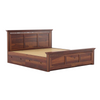  Mahina King Size Bed With Storage Walnut 3