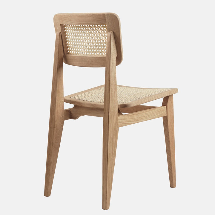 Harini White Oak & Rattan Wood Study Chair