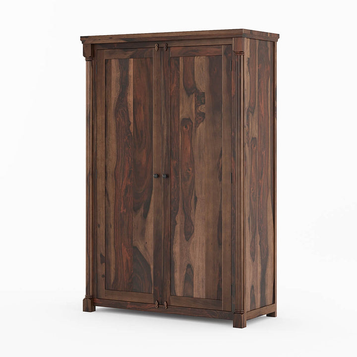 Nismaaya Adarsh Solid Wood Cupboard With 4 Drawers