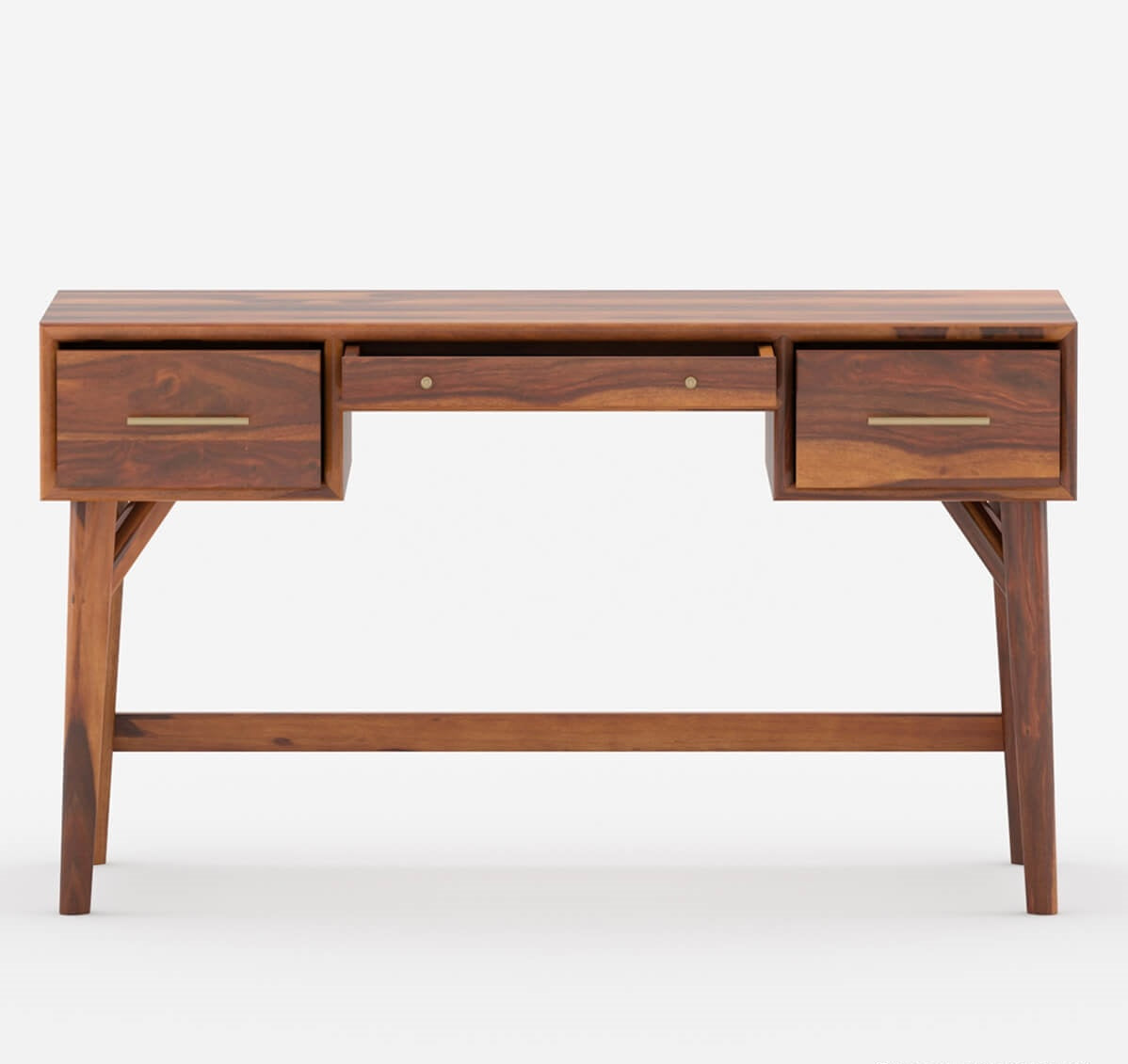 Achava Solid Sheesham Wood Study Table With Drawers – Nismaaya Decor