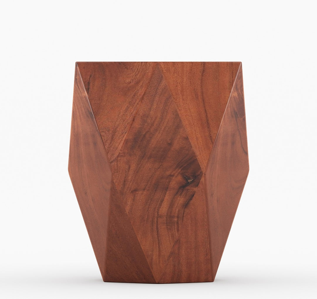 Adelio Modern Solid Wood Diamond End Table