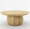 Nismaaya Adrian Solid Wood Round Top Coffee Table