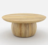 Nismaaya Adrian Solid Wood Round Top Coffee Table