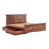 Mahina King Size Bed With Storage Honey 4