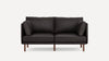 Nismaaya Leatherette & Wood Two Seater Dark Color Sofa Buy at best price in India