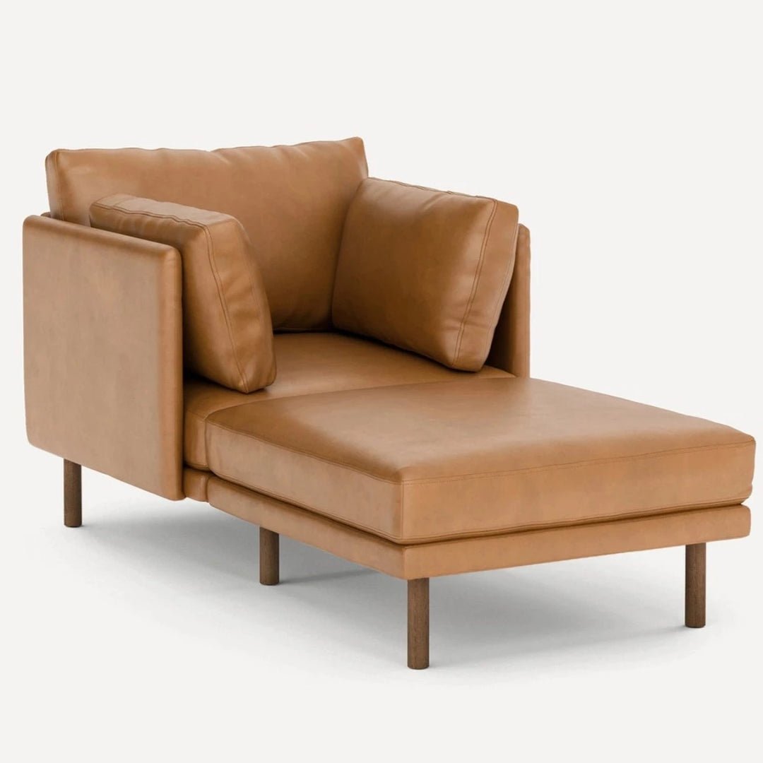 Leather 2 Piece Lounger Brown Sofa Online buy online shop now