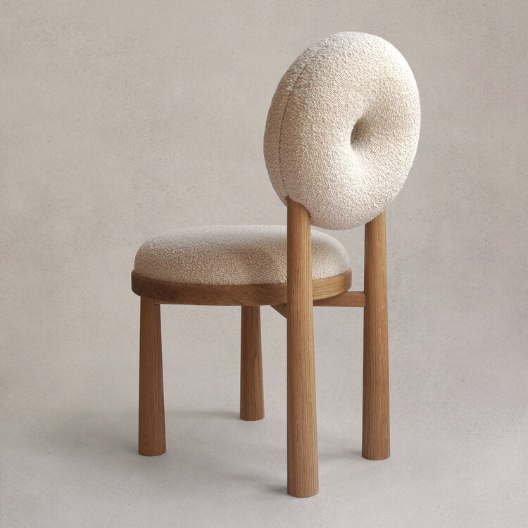 Nismaaya Battista Oak Wood Dining Chair