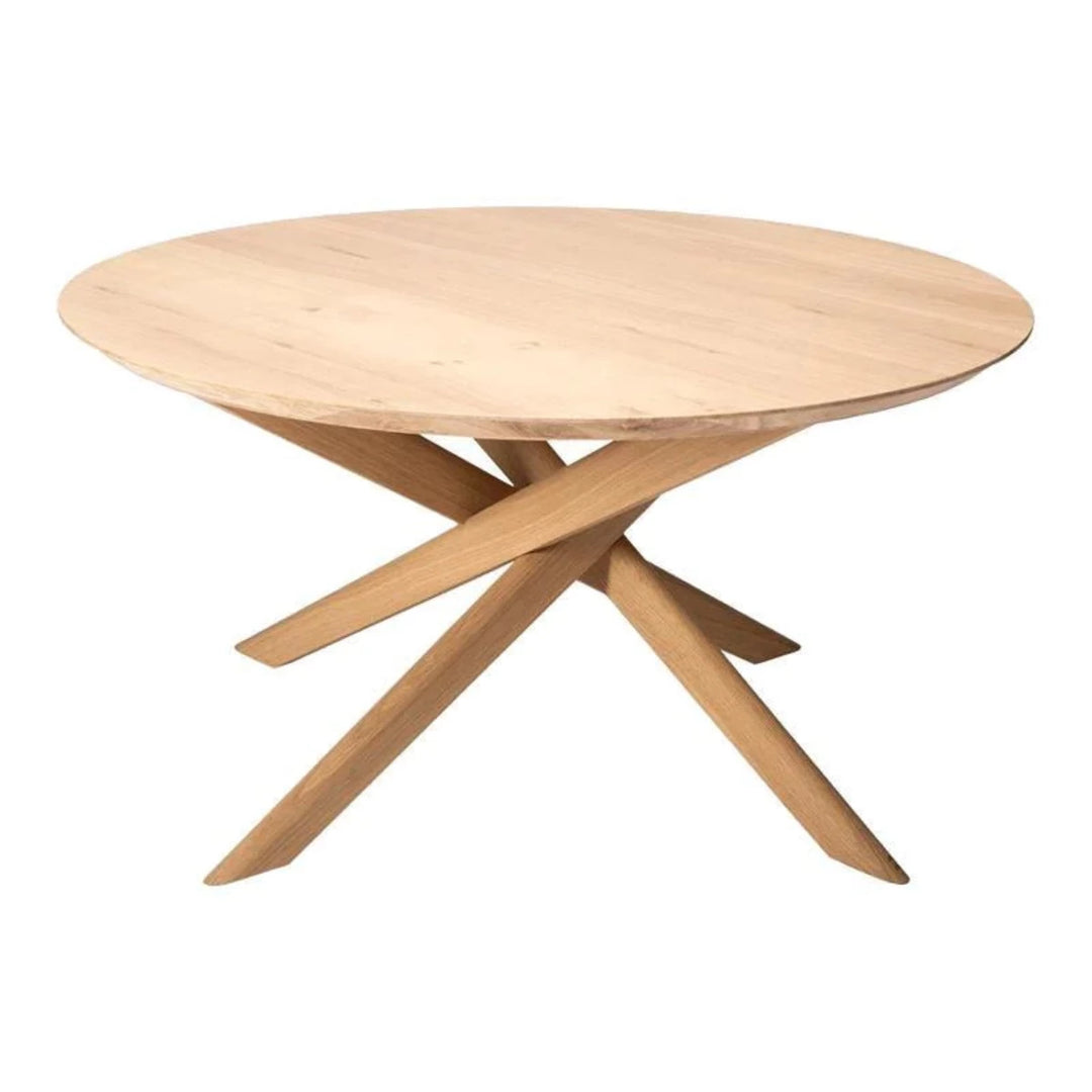Oak Wood Round Coffee Table buy at best price in india