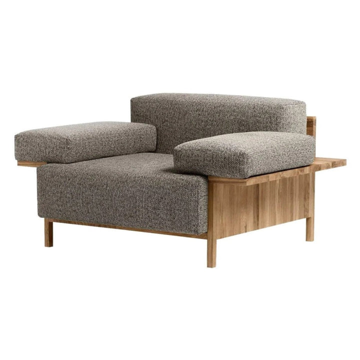 Adara Oak Wood Lounge Chair