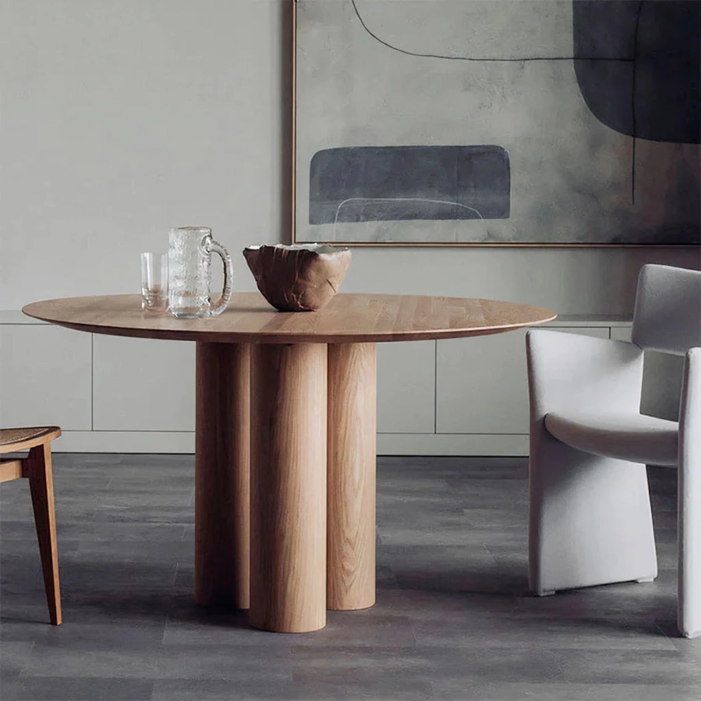 Nismaaya Gabi Oak Wood Dining Table – Nismaaya Decor