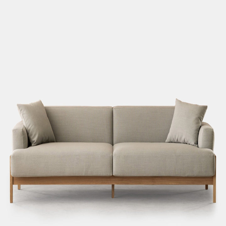 Fabrico 2 Seater Oak Wood Sofa 1