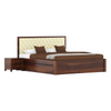 Nantai King Size Bed with Storage Walnut 3