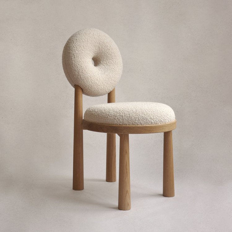 Nismaaya Battista Oak Wood Dining Chair
