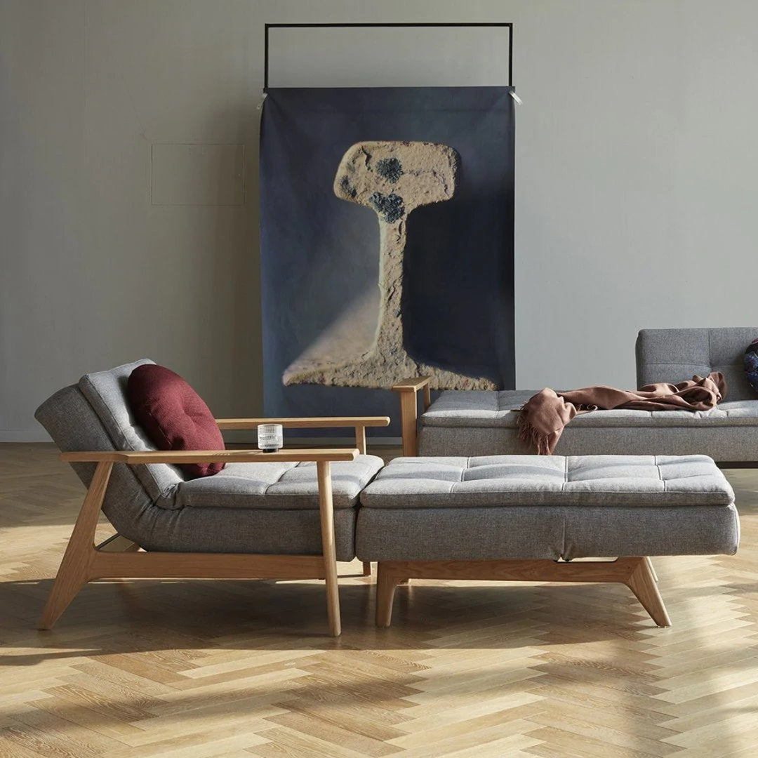 Adarsh Oak Wood Lounge Chair & Sofa 3