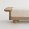 Nismaaya Adan Oak Wood & Fabric Bench