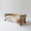 Faber 3 Seater Oak Wood Sofa White 4