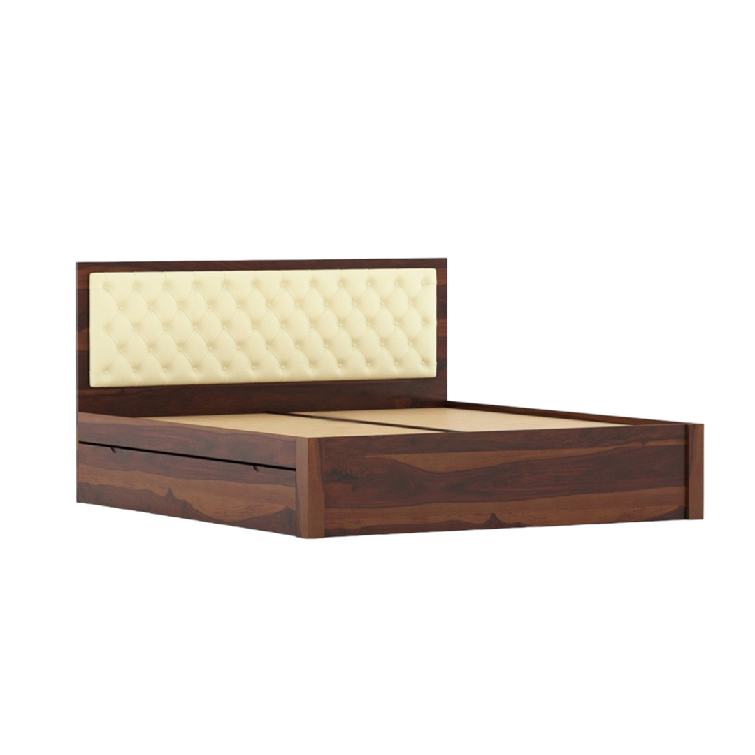 Nantai King Size Bed with Storage Walnut 5
