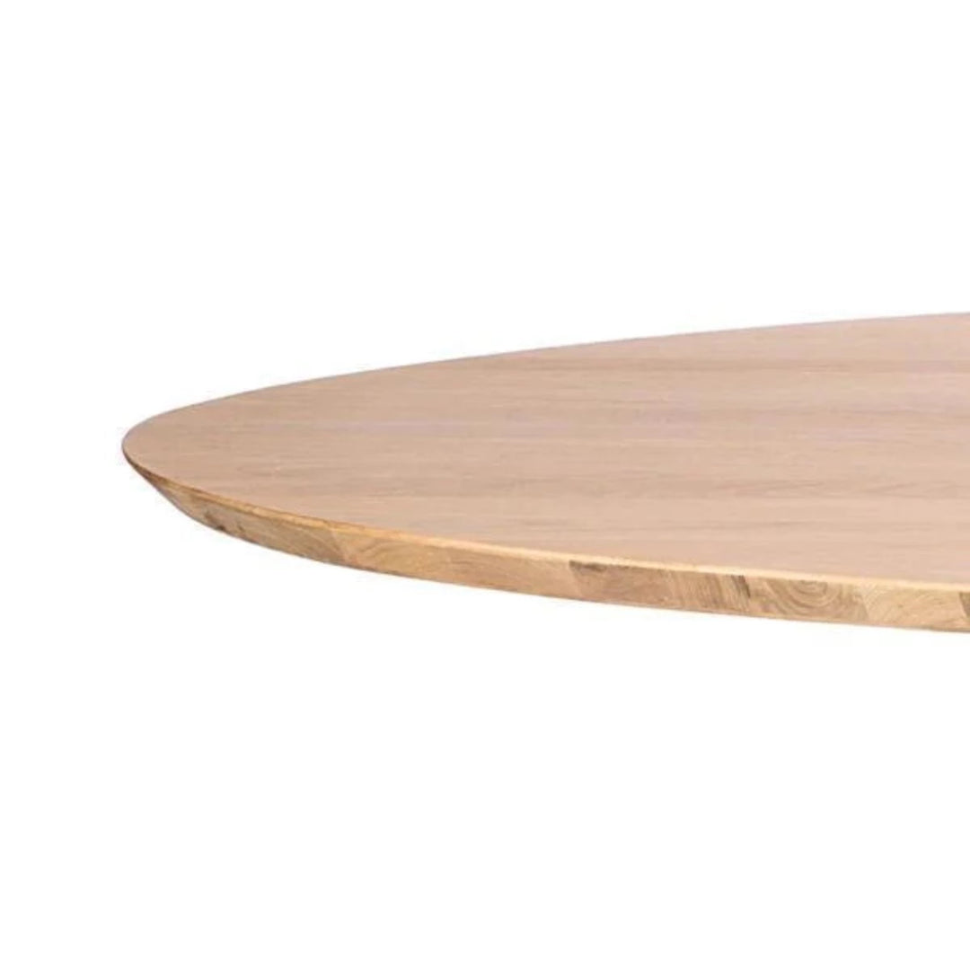 Cabernet Oak Wood Round Coffee Table