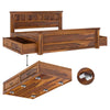 Ainsley Solid Wood King Size Storage Bed 7