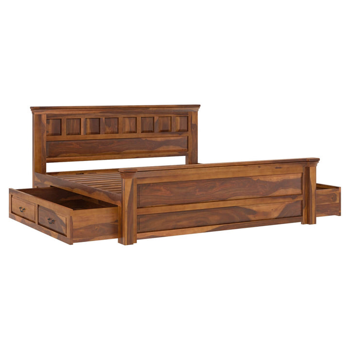 Ainsley Solid Wood King Size Storage Bed 6