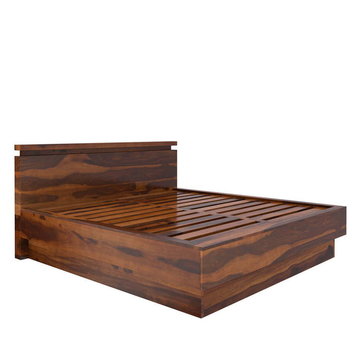 Akande Solid Wood King Size Bed Frame 6