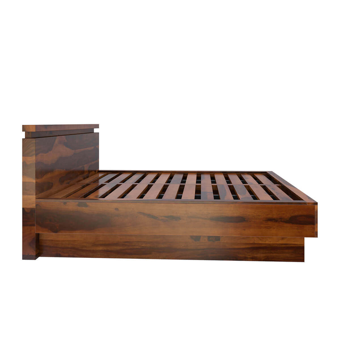 Akande Solid Wood King Size Bed Frame 7
