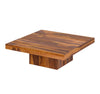 Nismaaya Adriaan Solid Wood Large Square Pedestal Coffee Table