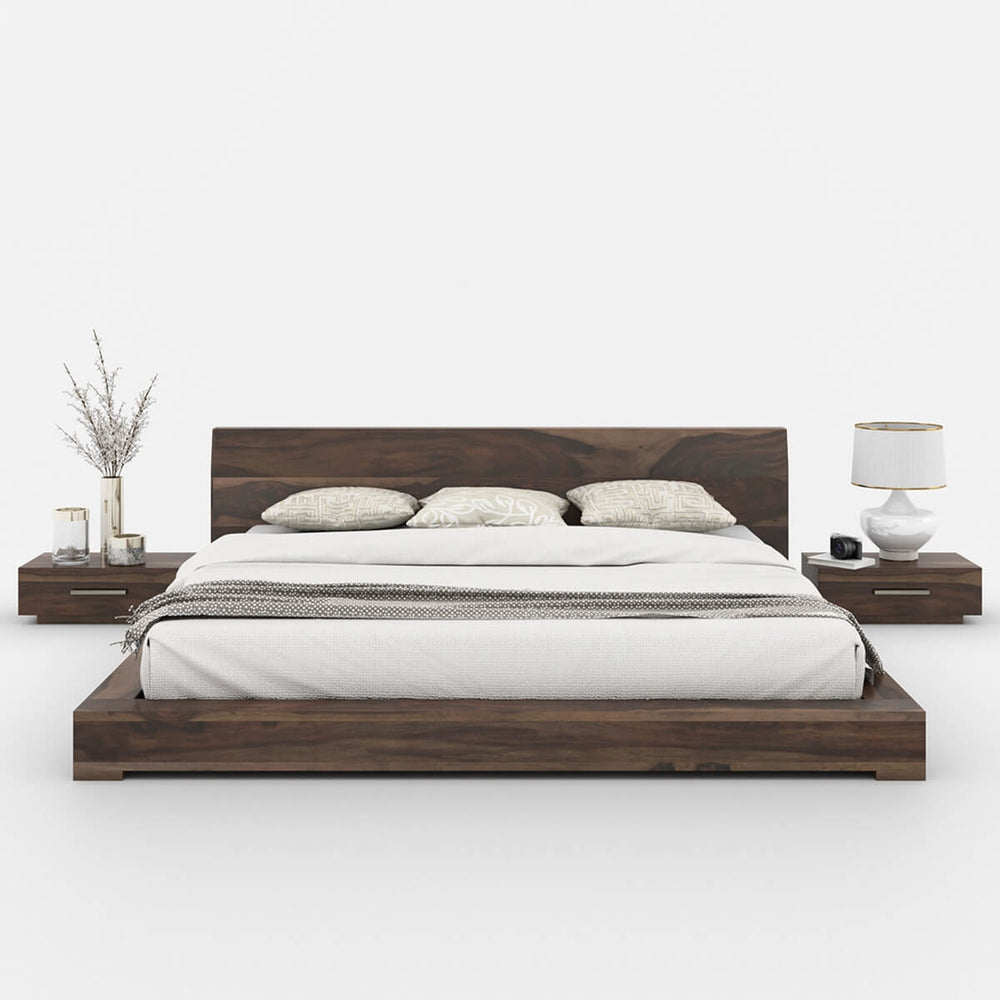 Akia Solid Wood King Size Bed 2